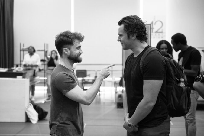 Merrily We Roll Along_Broadway_Rehearsal Photos_2023_Daniel Radcliffe and Jonathan Groff_HR