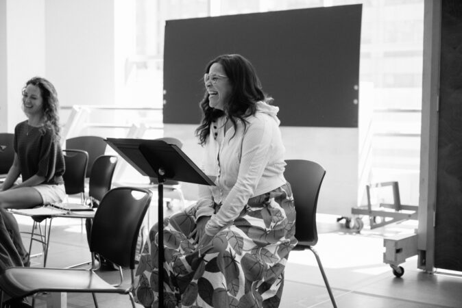 Merrily We Roll Along_Broadway_Rehearsal Photos_2023_Lindsay Mendez_HR